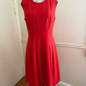 Jessica lined red dress